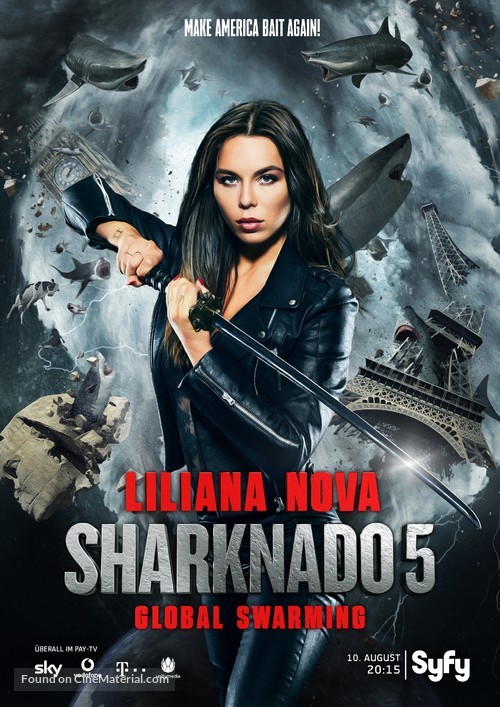 Sharknado 5: Global Swarming - Movie Poster