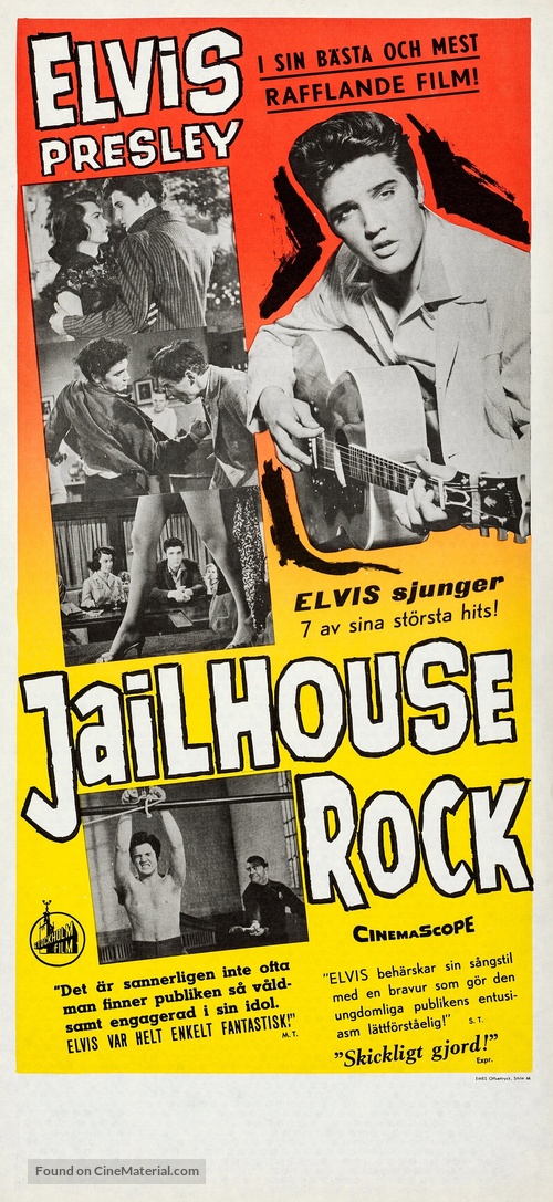 Jailhouse Rock - Swedish Movie Poster