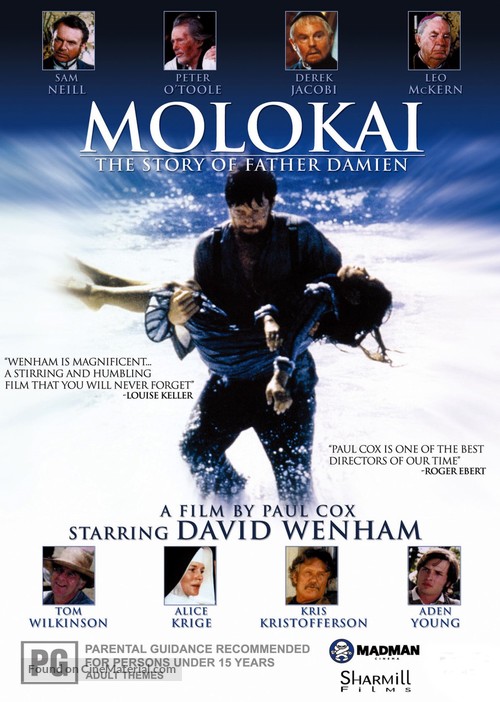 Molokai: The Story of Father Damien - Australian DVD movie cover