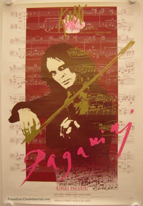 Kinski Paganini - German Movie Poster