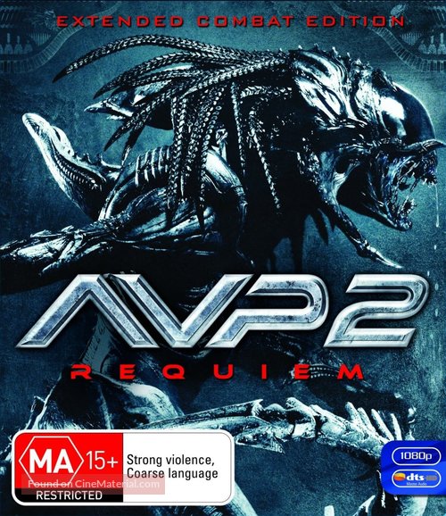 AVPR: Aliens vs Predator - Requiem - Australian Blu-Ray movie cover