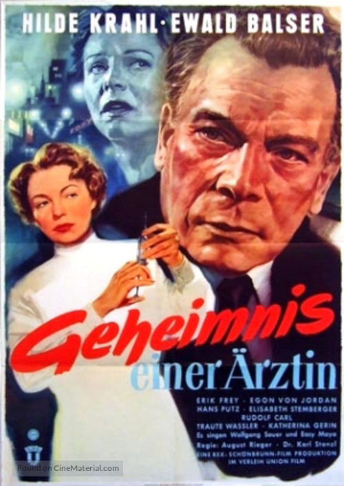 Geheimnis einer &Auml;rztin - German Movie Poster