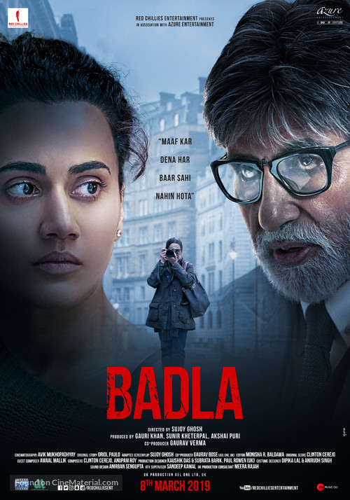 Badla - Indian Movie Poster