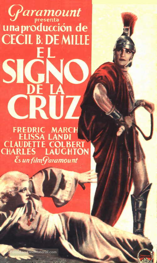 The Sign of the Cross - Spanish Movie Poster