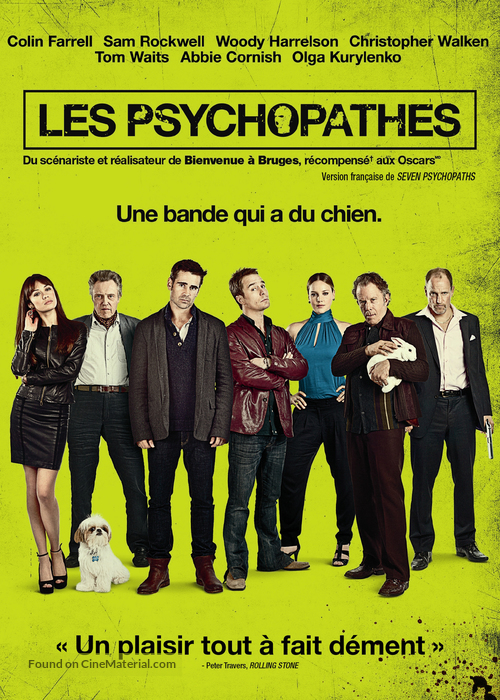 Seven Psychopaths - Canadian Movie Cover