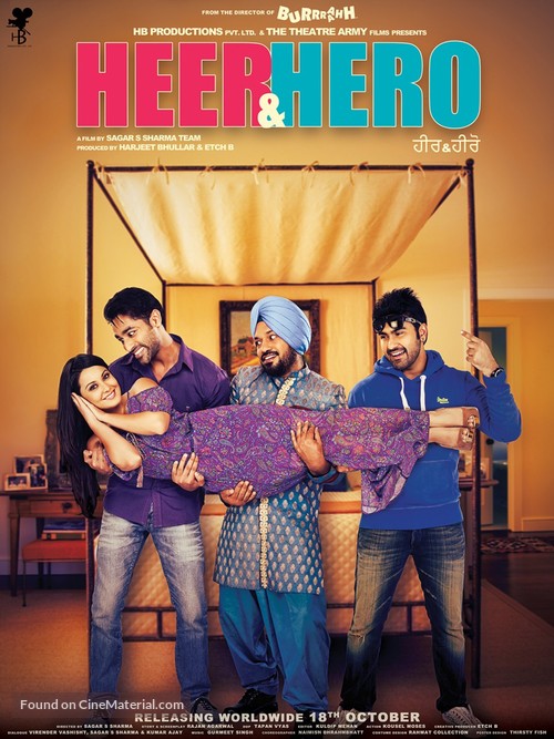 Heer &amp; Hero - Indian Movie Poster