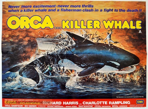 Orca - British Movie Poster