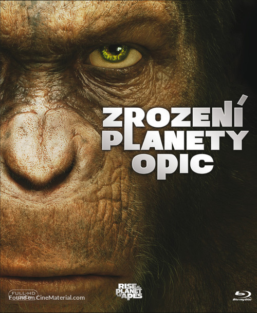 Rise of the Planet of the Apes - Czech Blu-Ray movie cover