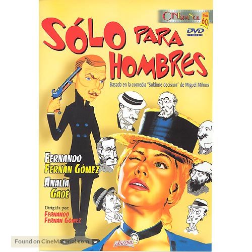 S&oacute;lo para hombres - Spanish Movie Poster