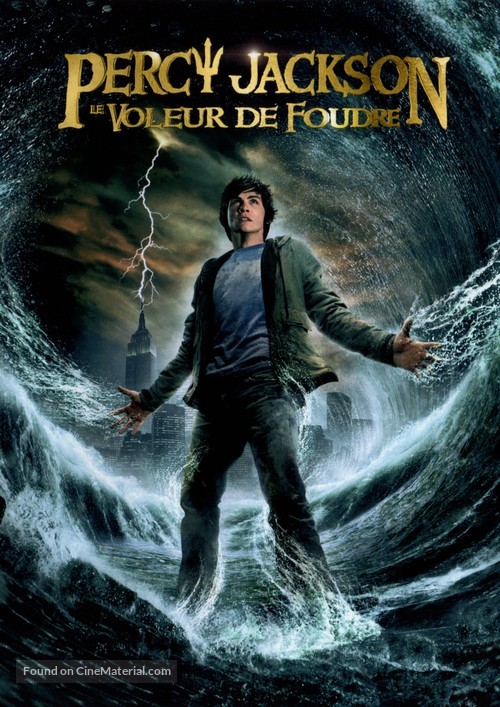 Percy Jackson &amp; the Olympians: The Lightning Thief - French DVD movie cover