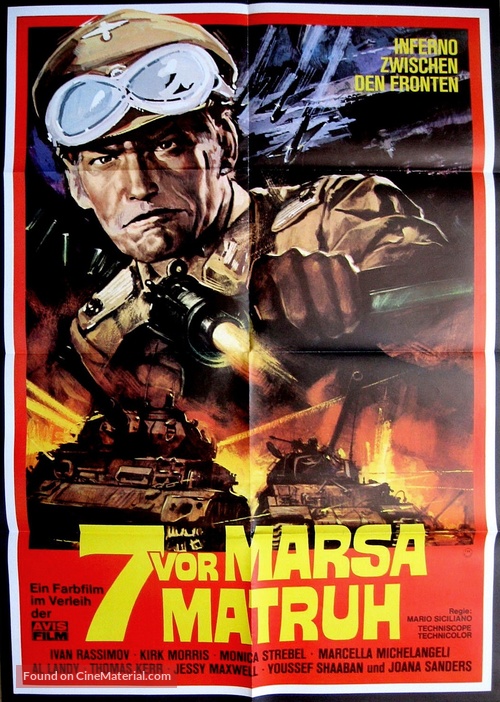 I sette di Marsa Matruh - German Movie Poster