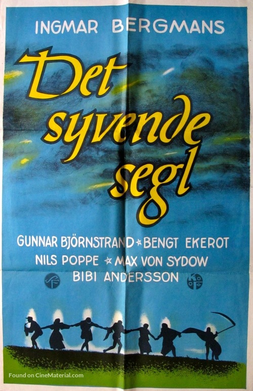 Det sjunde inseglet - Norwegian Movie Poster