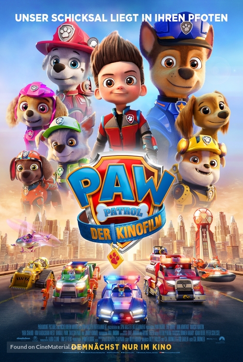 Paw Patrol: The Movie - German Movie Poster