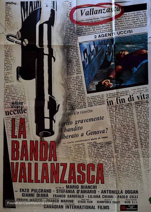 La banda Vallanzasca - Italian Movie Poster