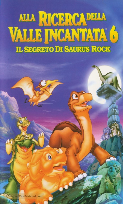 The Land Before Time VI: The Secret of Saurus Rock - Italian VHS movie cover