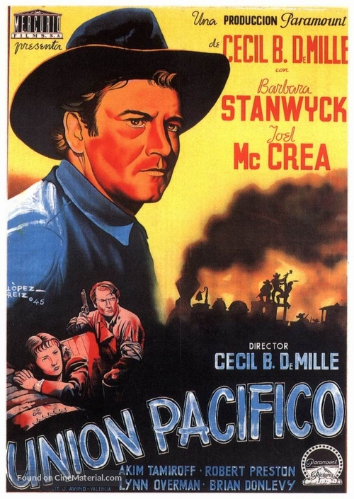Union Pacific - Spanish Movie Poster