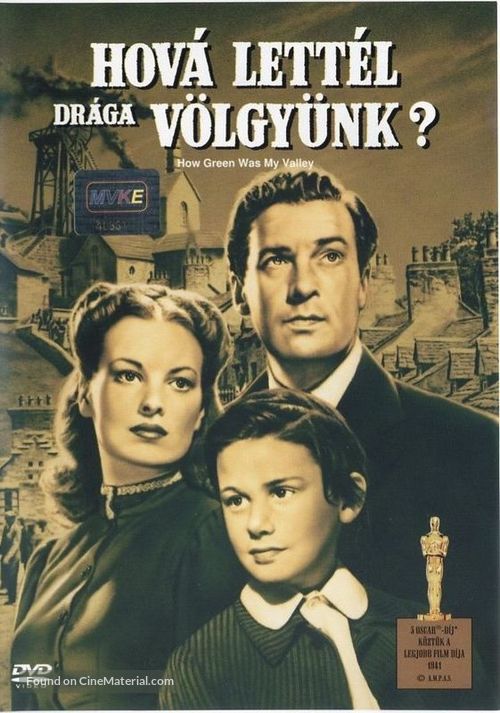 How Green Was My Valley - Hungarian Movie Cover