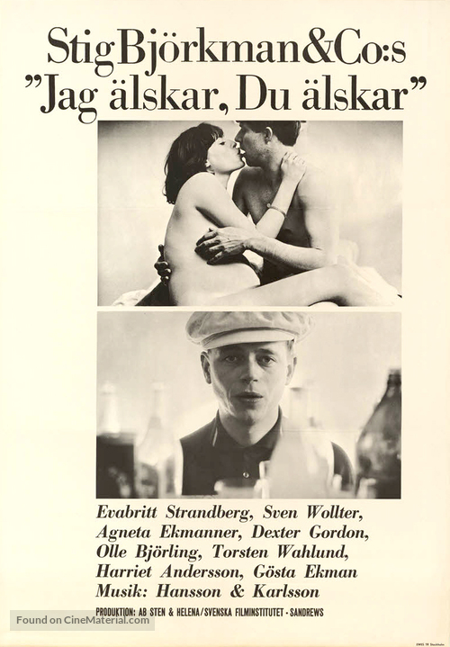 Jag &auml;lskar, du &auml;lskar - Swedish Movie Poster