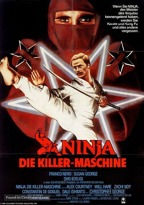Enter the Ninja - German Movie Poster