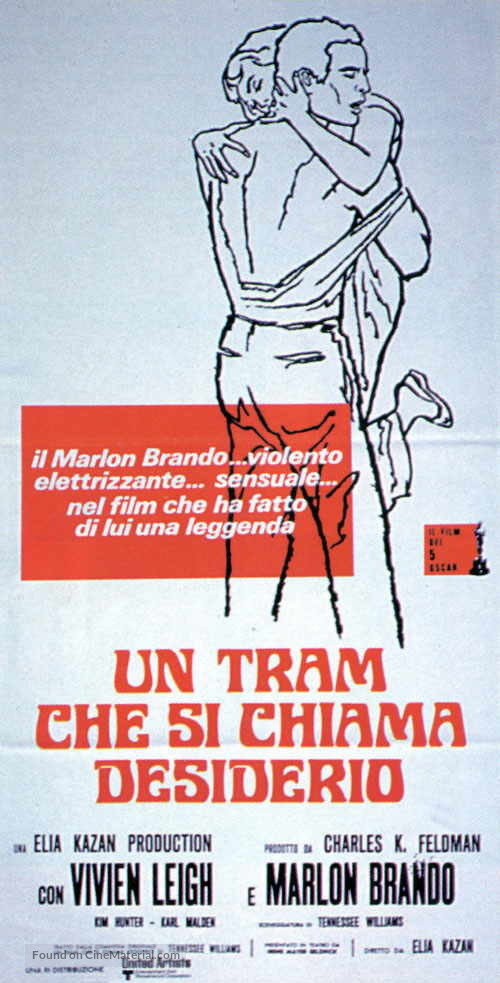 A Streetcar Named Desire - Italian Movie Poster