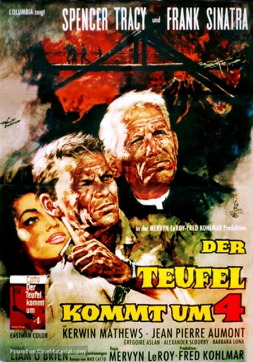 The Devil at 4 O&#039;Clock - German Movie Poster