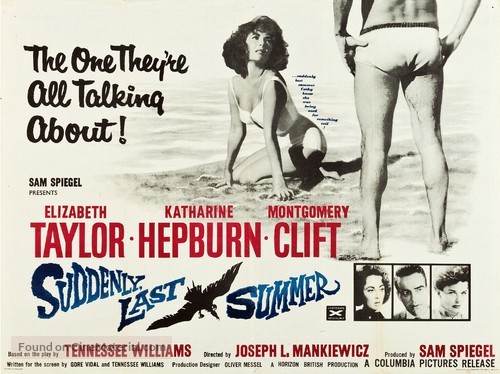 Suddenly, Last Summer - British Movie Poster