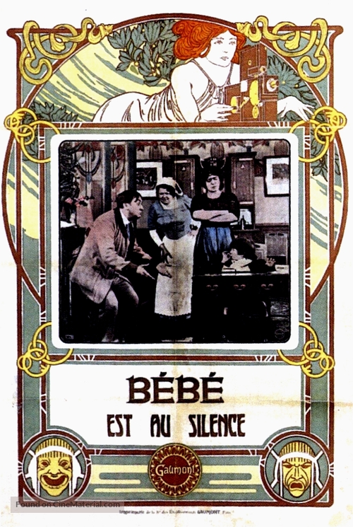 B&eacute;b&eacute; est au silence - French Movie Poster