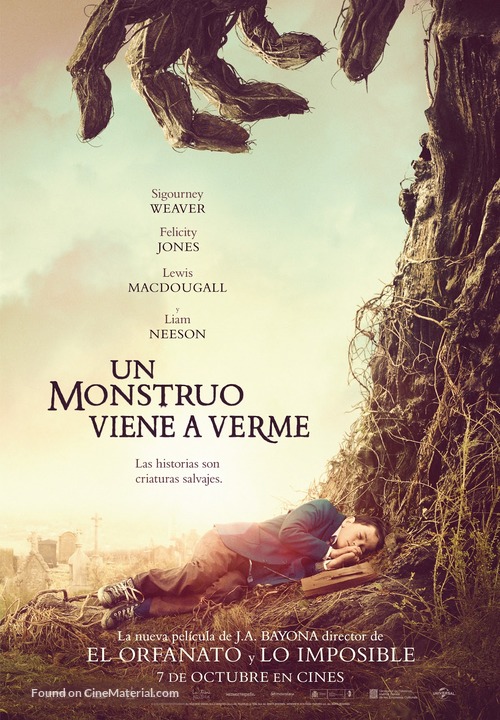 A Monster Calls - Spanish Movie Poster