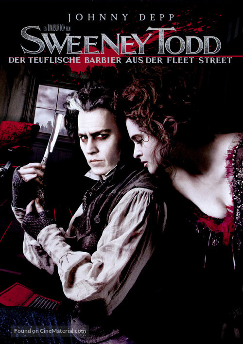 Sweeney Todd: The Demon Barber of Fleet Street - German Movie Cover