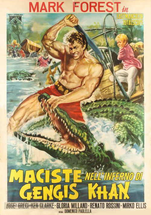 Maciste nell&#039;inferno di Gengis Khan - Italian Movie Poster