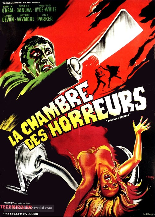 Chamber of Horrors - French Movie Poster