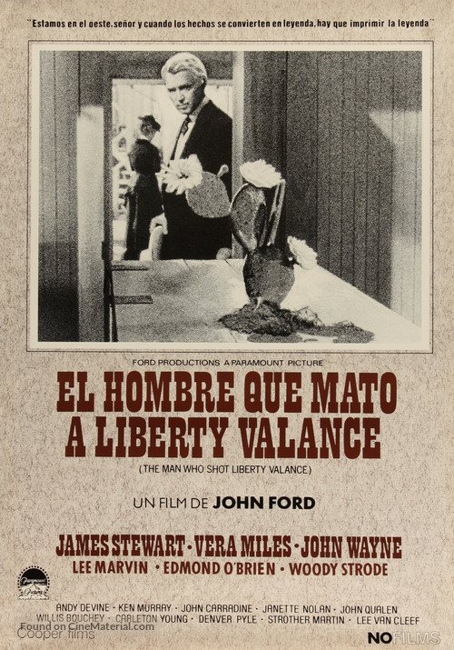 The Man Who Shot Liberty Valance - Spanish Movie Poster