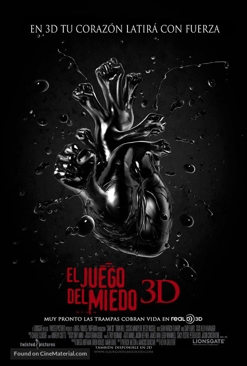 Saw 3D - Argentinian Movie Poster