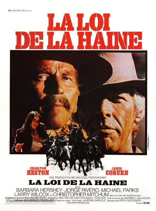 The Last Hard Men - French Movie Poster
