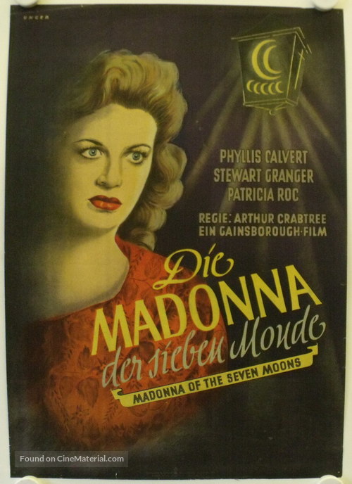 Madonna of the Seven Moons - German Movie Poster