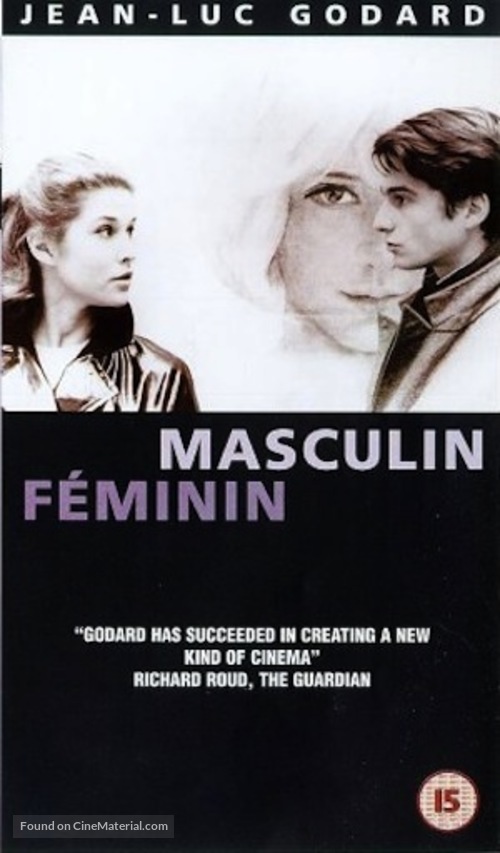 Masculin, f&eacute;minin: 15 faits pr&eacute;cis - British VHS movie cover