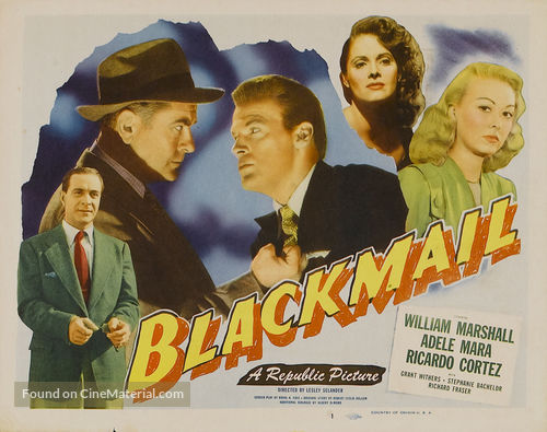 Blackmail - Movie Poster