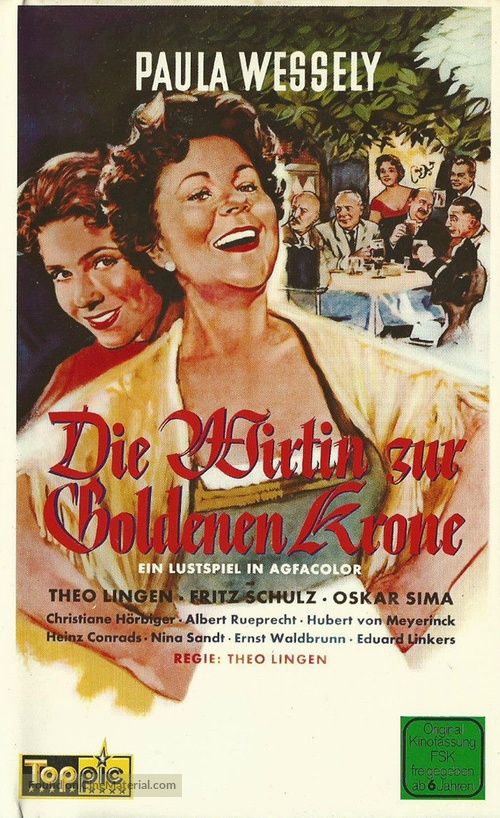 Die Wirtin zur Goldenen Krone - German VHS movie cover