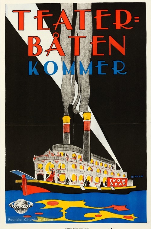 Show Boat - Swedish Movie Poster