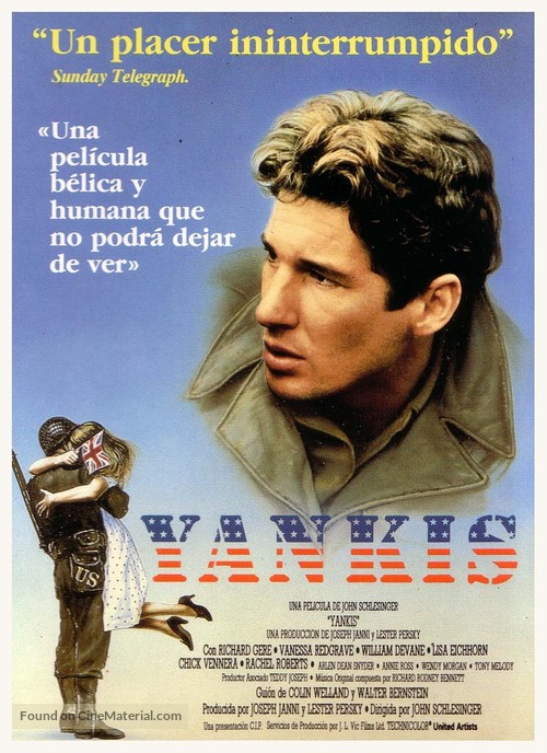 Yanks - Argentinian Movie Poster