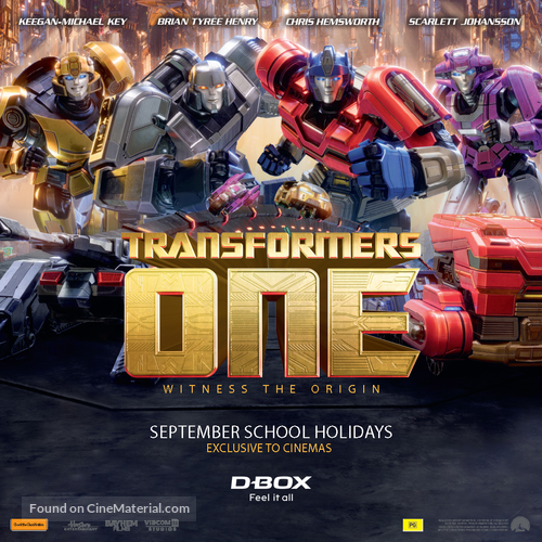 Transformers One - Australian Movie Poster