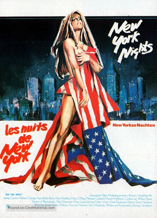New York Nights - Belgian Movie Poster