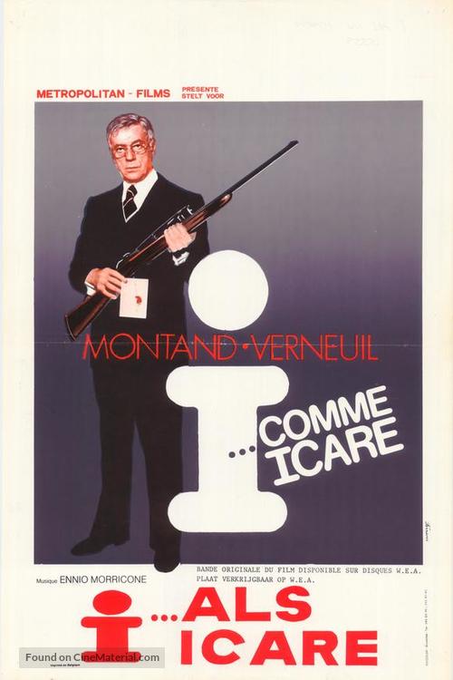 I... comme Icare - Belgian Movie Poster