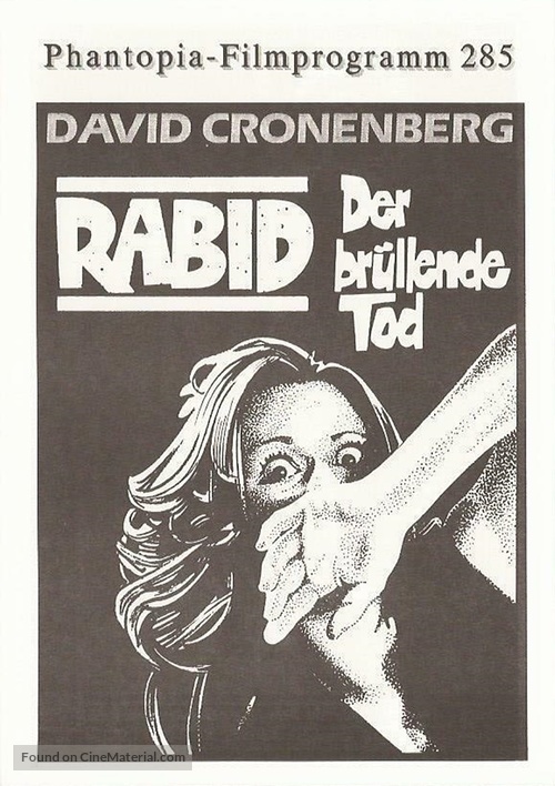 Rabid - German poster