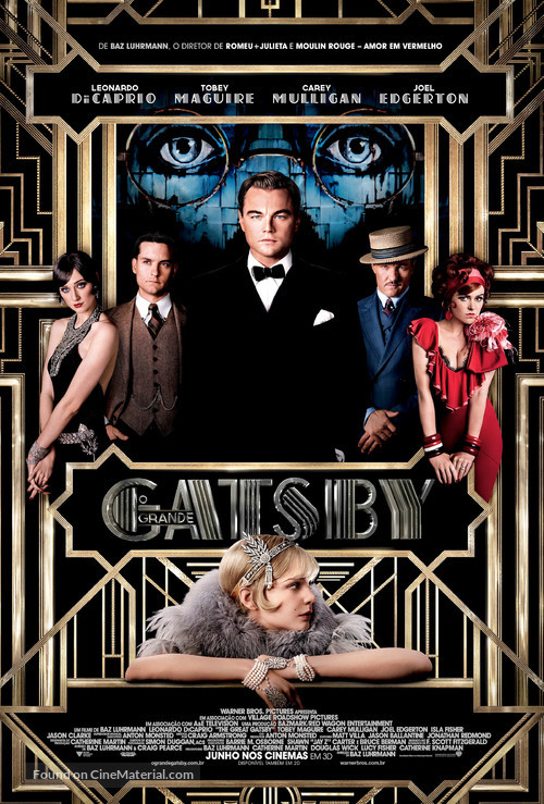 The Great Gatsby - Brazilian Movie Poster