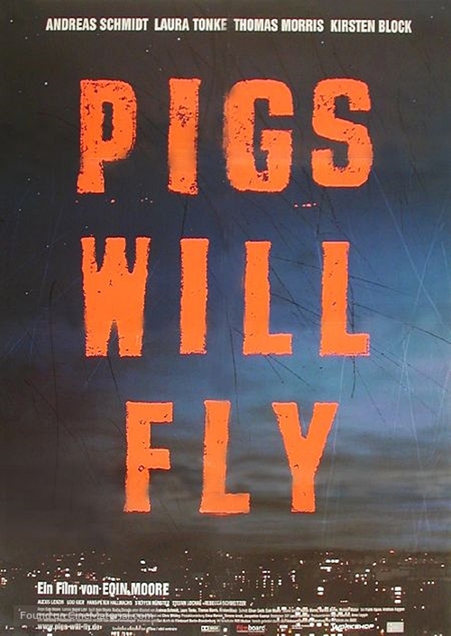 Pigs Will Fly - German Movie Poster