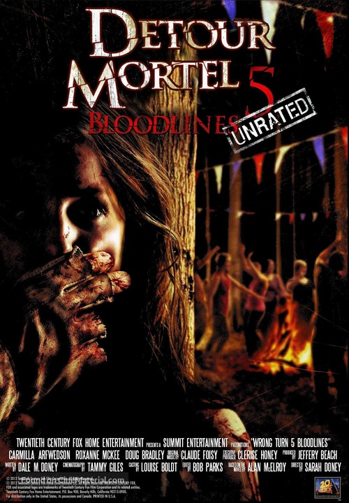 Wrong Turn 5 - Canadian DVD movie cover