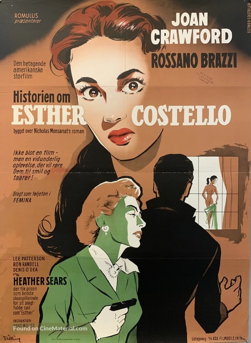 The Story of Esther Costello - Danish Movie Poster