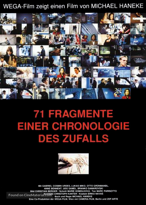 71 Fragmente einer Chronologie des Zufalls - German Movie Poster