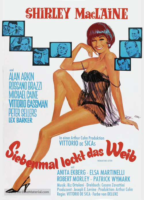 Woman Times Seven - German Movie Poster